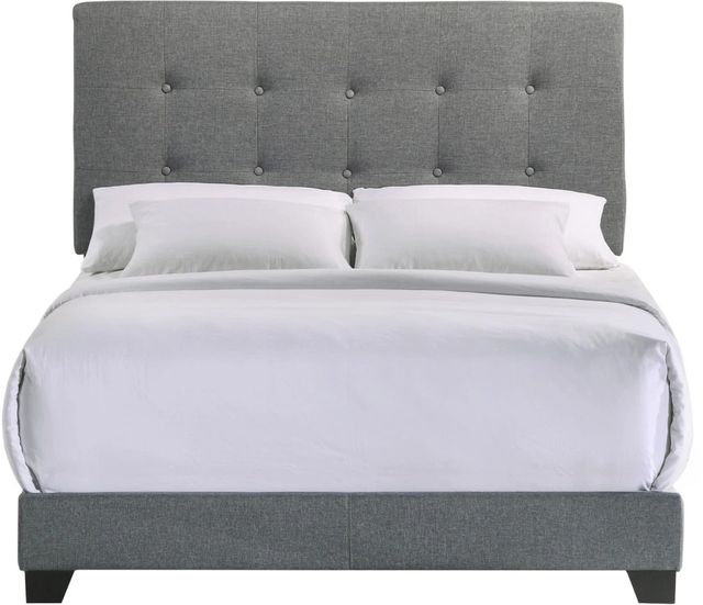 Intercon Addyson Gunmetal Youth Full Upholstered Panel Bed-2