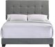 Intercon Addyson Gunmetal Youth Full Upholstered Panel Bed-2