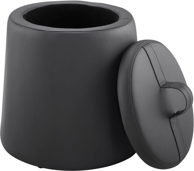 Linon Sandy Gray Storage Ottoman-1