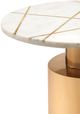 TOV Furniture Terzo White Marble Side Table-2