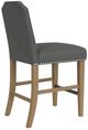 Riverside Furniture Mix-N-Match Slate Clipped Top Upholstered Dining Stool -4