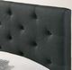 Furniture of America® Sybella Dark Gray Full Upholstered Panel Bed-1