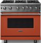 Viking® 5 Series 36" Spiced Cider Pro Style Natural Gas Range-0