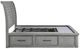 Homelegance® Logandale Antique Gray California King Sleigh Storage Bed-2