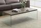 Monarch Specialties Inc. Dark Taupe Tempered Glass Coffee Table-2