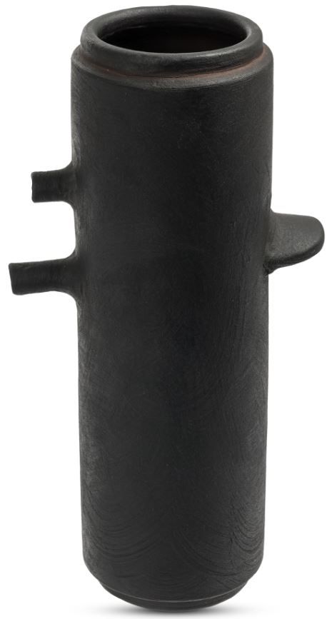 Moe's Home Collection Ezra Matte Black 12" Vase-0
