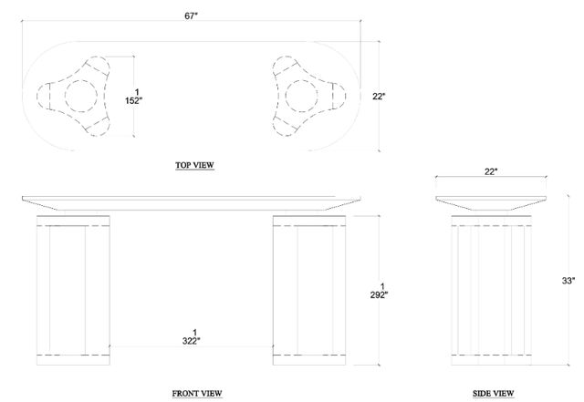 Bramble Customizable Victoria Console Table-1