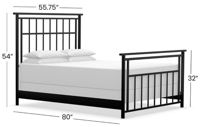 Wesley Allen Customizable Aspen Double Iron Bed-1