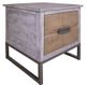 International Furniture Direct Mita Grayish Brown End Table -0