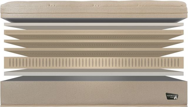Spring Air® Nature's Rest Acadia 15" Latex Firm Euro Top Queen Mattress-2