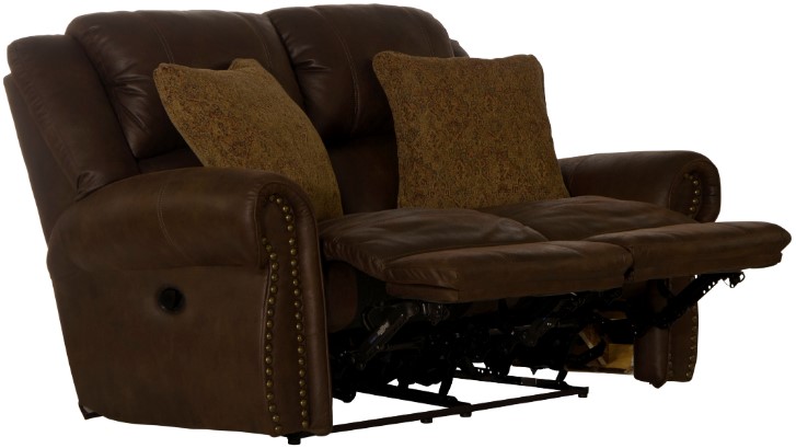 Catnapper Pickett Walnut Rocking Reclining Loveseat