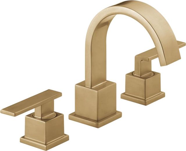 Delta Vero® Champagne Bronze 2-Handle Widespread Bathroom Faucet-0