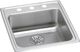 Elkay Lustertone® Classic Lustrous Satin 19-1/2" x 22" x 6-1/2" 3-Hole Single Bowl Drop-In ADA Sink with Perfect Drain®-0