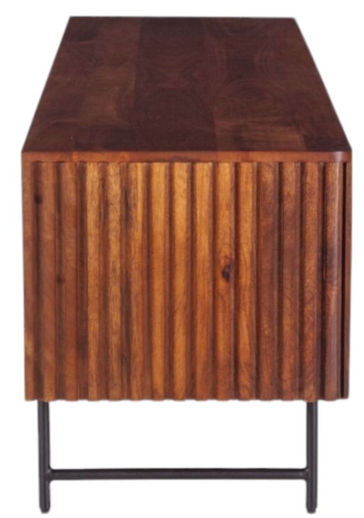 Home Trends & Design Verbania Black/Pecan Brown Cabinet-1