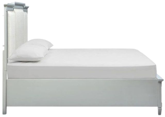 Magnussen Home® Glenbrook Natural/Pebble Upholstered Queen Panel Storage Bed-3