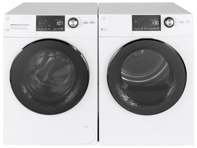 GE® White Front Load Laundry Pair-0