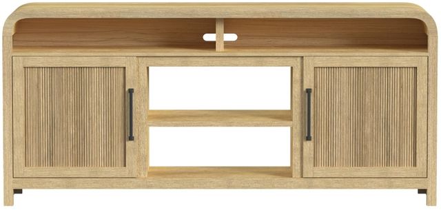 Elements International Ridgemont Natural 70" TV Console without Fireplace Insert-3