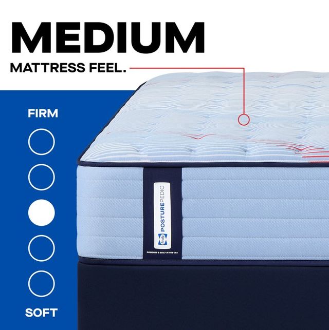 Sealy® Posturepedic® Dudley 13" Wrapped Coil Medium Tight Top King Mattress-3