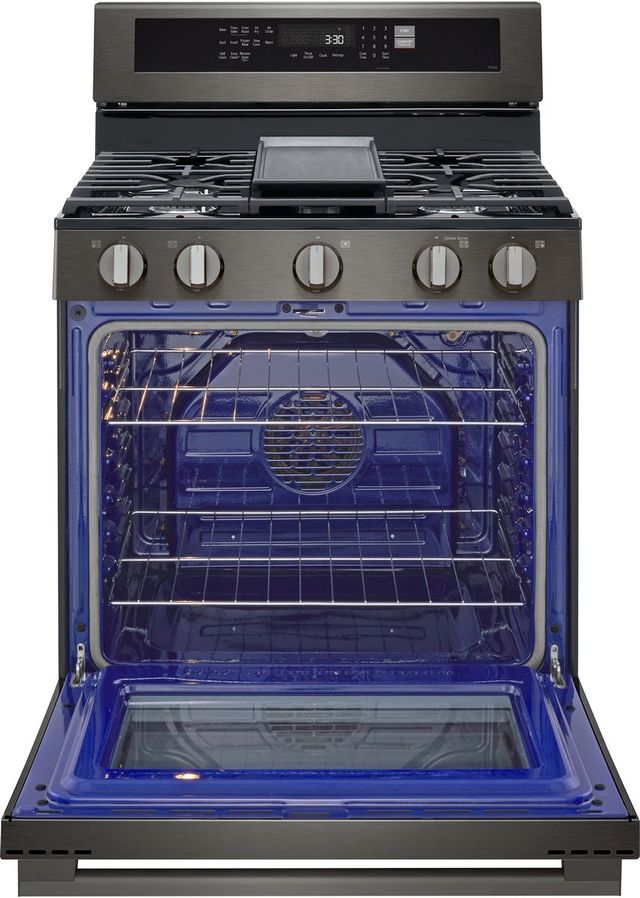 LG 30" Black Stainless Freestanding Gas Range with Probake Convection®, Air Fry, and EasyClean®-1
