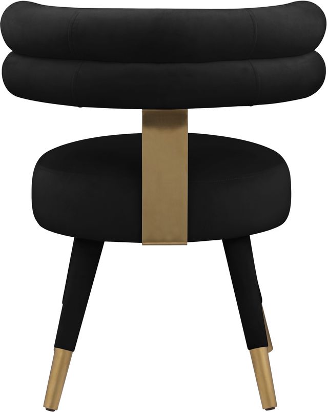 Meridian Furniture Fitzroy Black Velvet Dining Chair-2