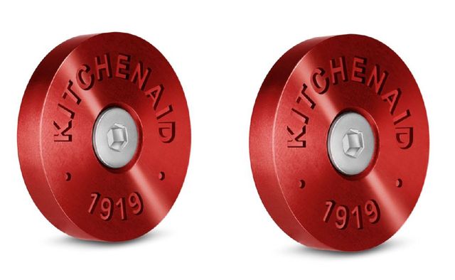 KitchenAid® Commercial Style Red Range Handle Medallion Kit-0