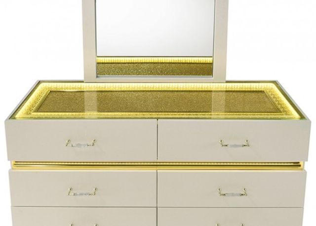 Furniture of America® Lucida Beige Dresser-3