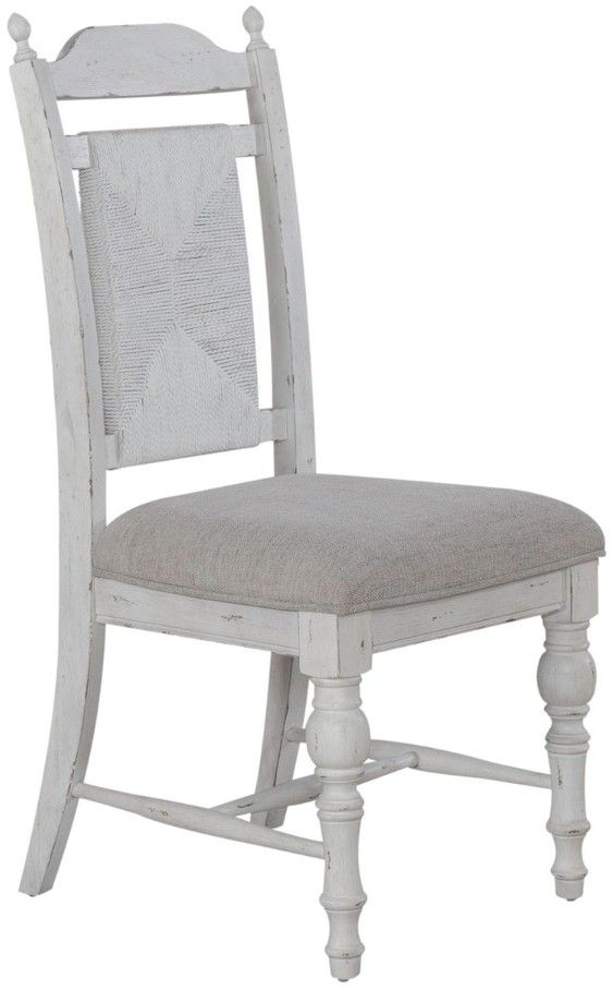 Liberty Furniture River Place Gray/Riverstone White Panel Back Side Chair-0