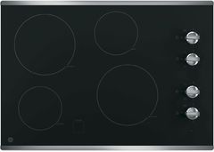 GE® 30" Stainless Steel Electric Cooktop