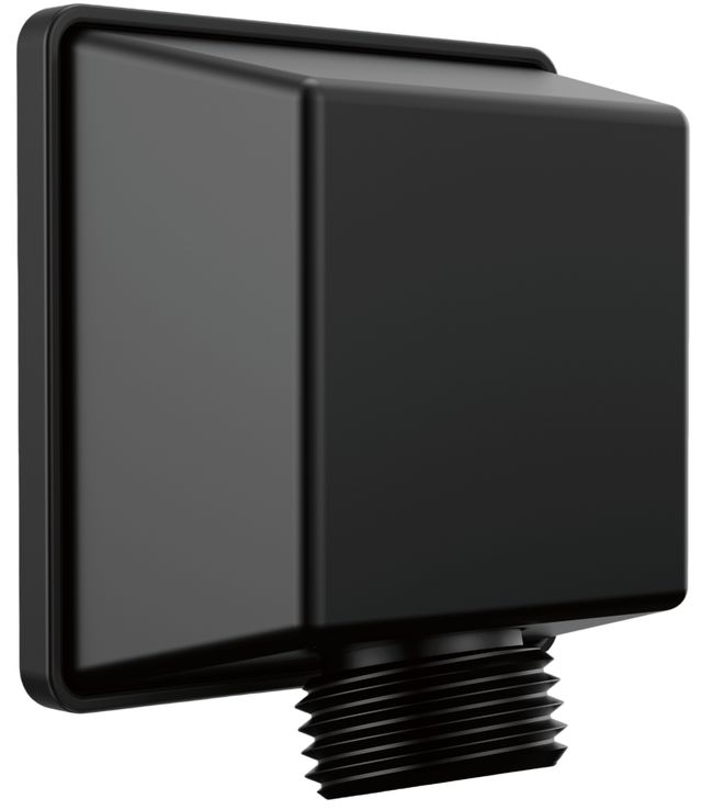 Delta Universal Showering Matte Black Square Wall Elbow for Hand Shower-0