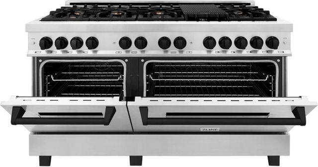 ZLINE Autograph Edition 60" Stainless Steel Pro-Style Dual Fuel Natural Gas Range-2