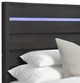 Elements International Tobias Black Twin Panel Bed-2