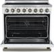 FORNO® Paolo Alta Qualita 36" White Pro Style Electric Range-3