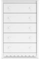 Signature Design by Ashley® Hallityn White Chest of Drawers-3