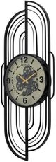 YHD Dark Metal Modal Modern Gear Clock-2