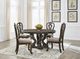 Signature Design by Ashley® Maylee 5-Piece Dark Brown Dining Table Set-3