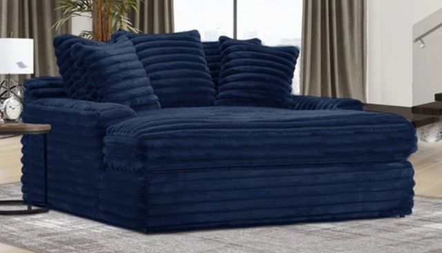 American Wholesale Furniture Jenna Midnight Mega Chaise-1