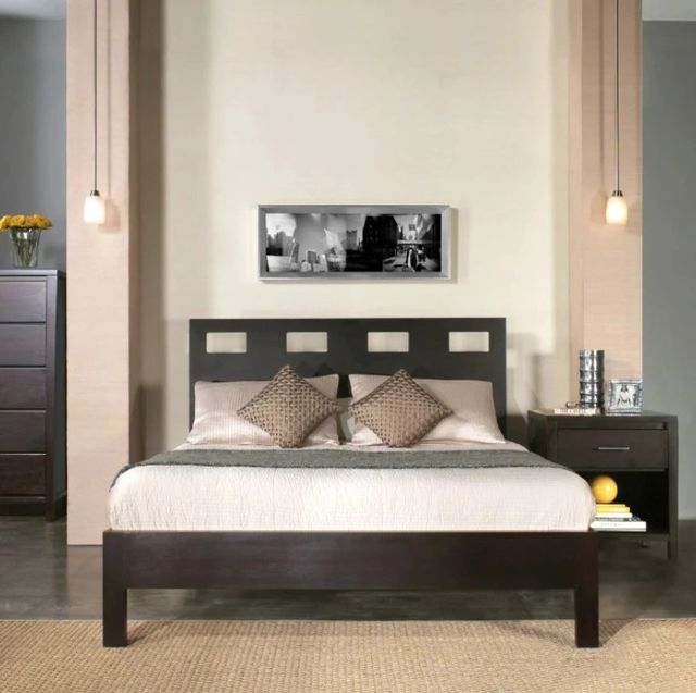 Modus Furniture Nevis Riva Espresso King Platform Bed-1