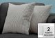 Monarch Specialties Inc. Set of 2 Black/Light Grey Pillow-0