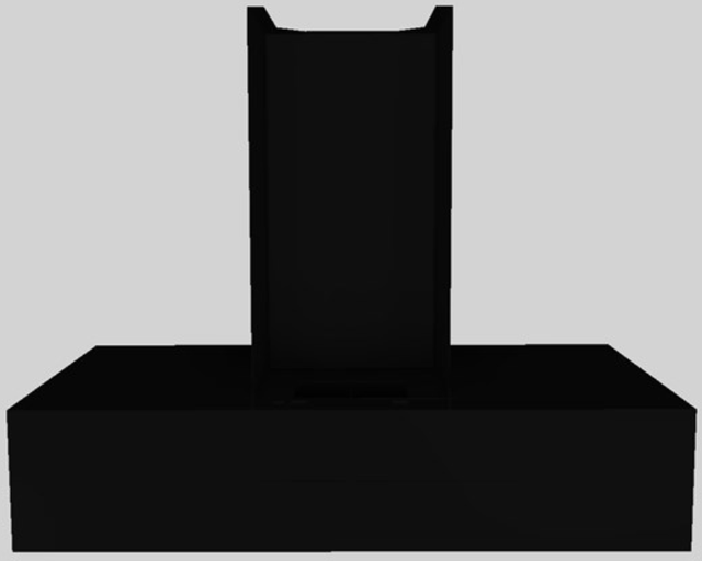 Vent-A-Hood® 42" Black Contemporary Wall Mounted Range Hood-3