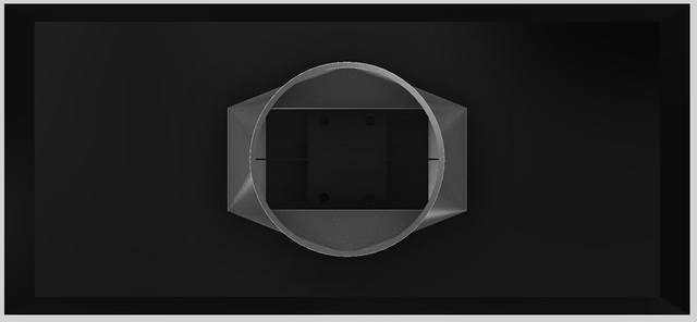 Vent-A-Hood® 66" Black Island Liner Insert-1