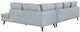 Homelegance® Broadway 2-Piece Blue/Gray Right-Arm Facing Sectional and Chaise-4