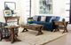 Hammary® Reclamation Place Sundried Natural Trestle Rectangular Cocktail Table-1