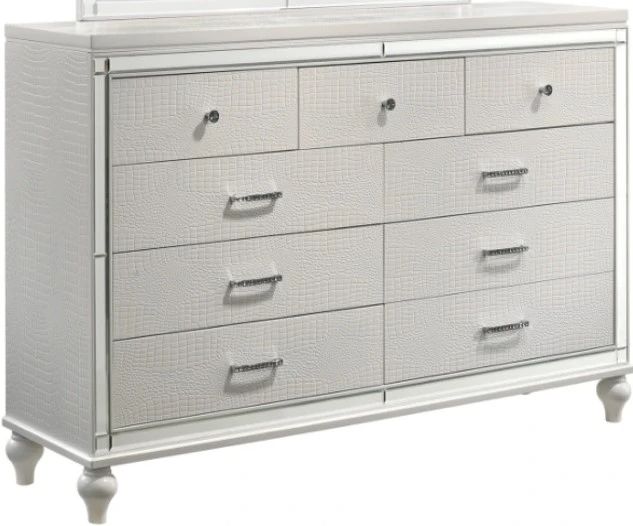 New Classic® Home Furnishings Valentino White Dresser-0