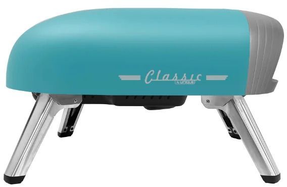 Unique® Appliances Classic Retro 16'' Ocean Mist Turquoise Liquid Propane Pizza Oven-2