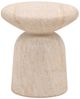 Dovetail Furniture Marcellus Faux Travertine Concrete Outdoor End Table-0