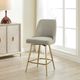 Uttermost® Bramwell Heathered Taupe Upholstered Counter Stool-1