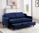 Homelegance® Adelia Navy Convertible Studio Sofa with Pull-Out Bed-5