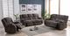 Mazin Furniture Presley Gray Power Reclining Loveseat with Center Console-4