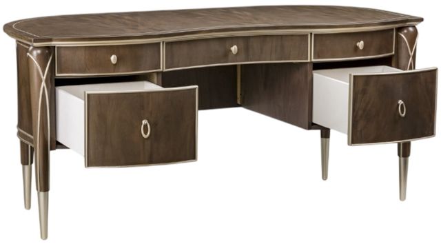 Michael Amini® Villa Cherie Chardonnay/Hazelnut Writing Desk-3