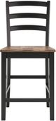 Signature Design by Ashley® Wildenauer Black/Brown Bar Stool-1
